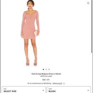 ASTR the label blush bodycon dress